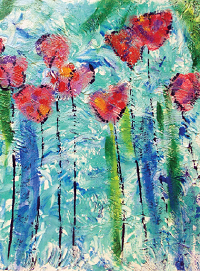 Painting of flowers.