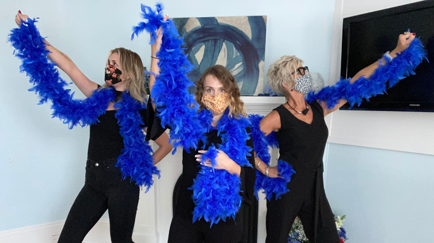 Alzheimer Society PEI Team & Blue Boas